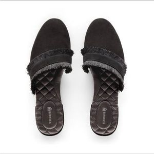 Birdies "Ani" Black Fringe Slide